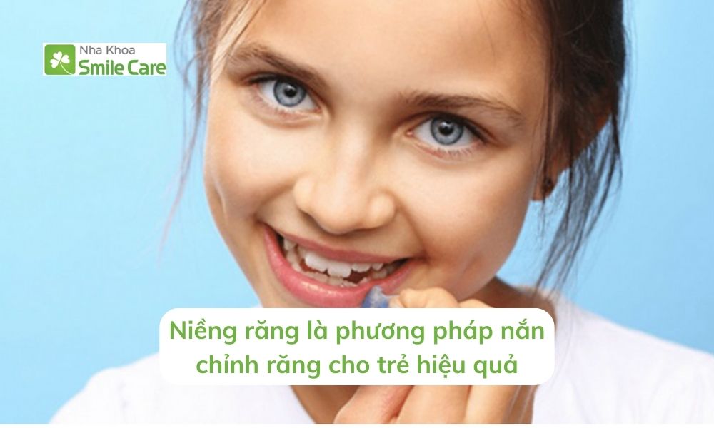 Niềng răng là phương pháp nắn chỉnh răng cho trẻ 